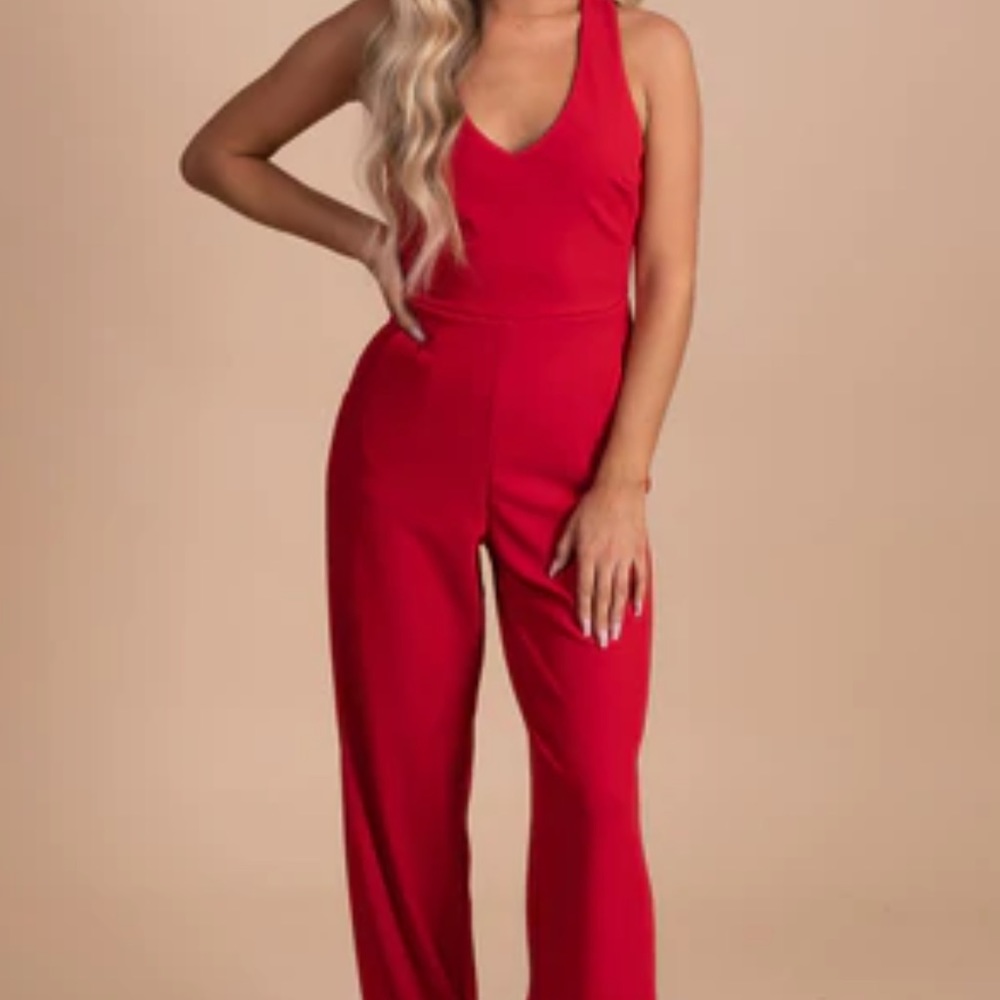 Red Jump suit